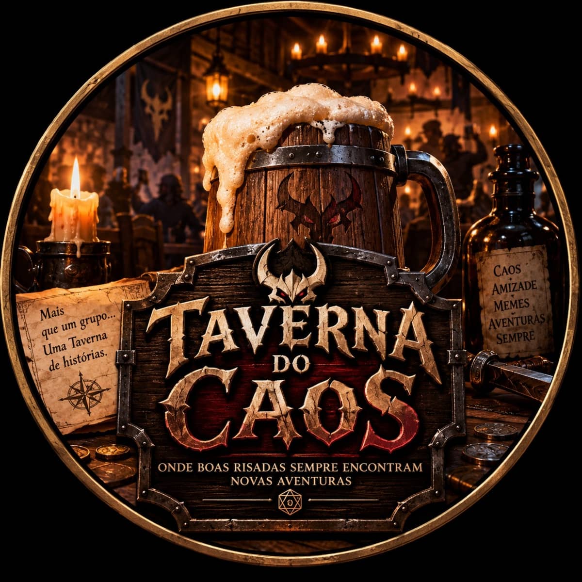 🍻 Taverna do Caos | Amizade e Conversa