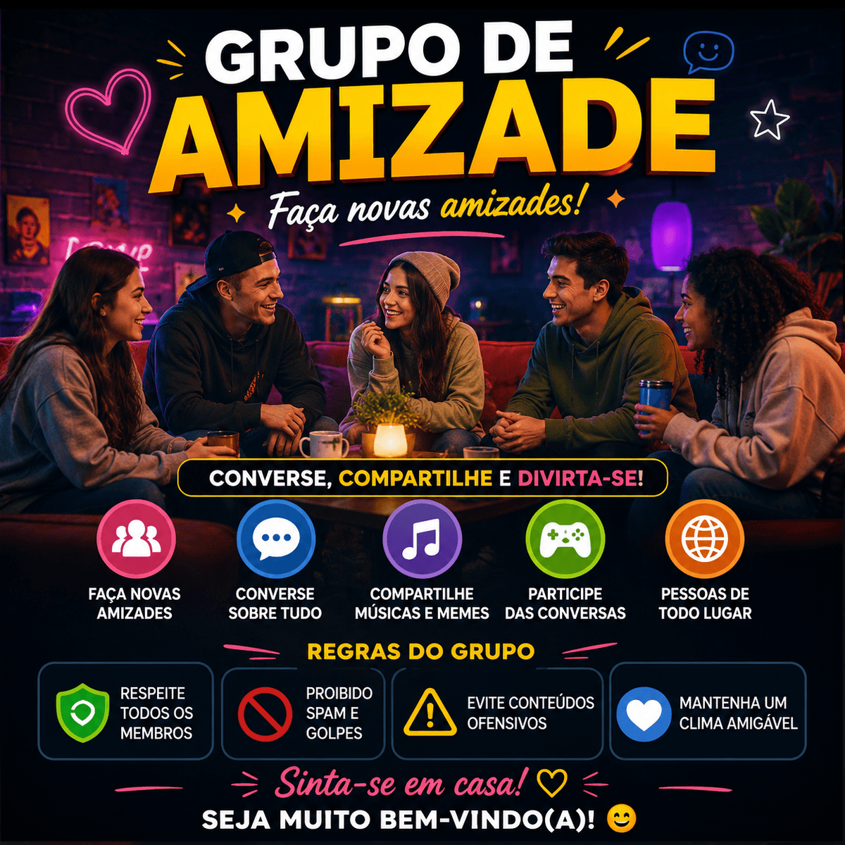 olá venham pro meu grupo por favor