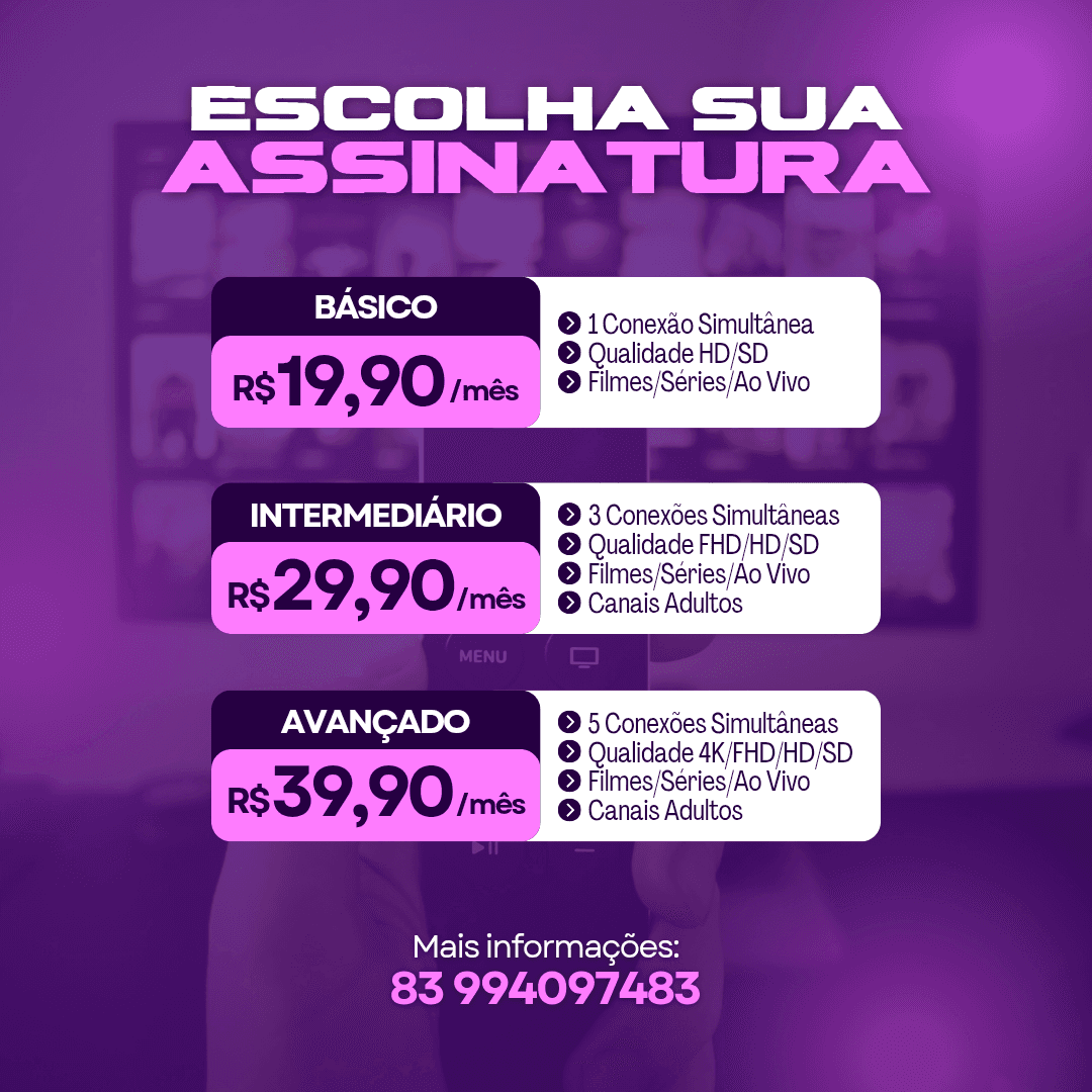 Tv p assinatura 25 reais
